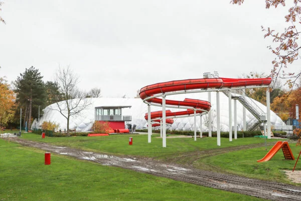 Traglufthalle als Schwimmbadüberdachung in Eschweiler