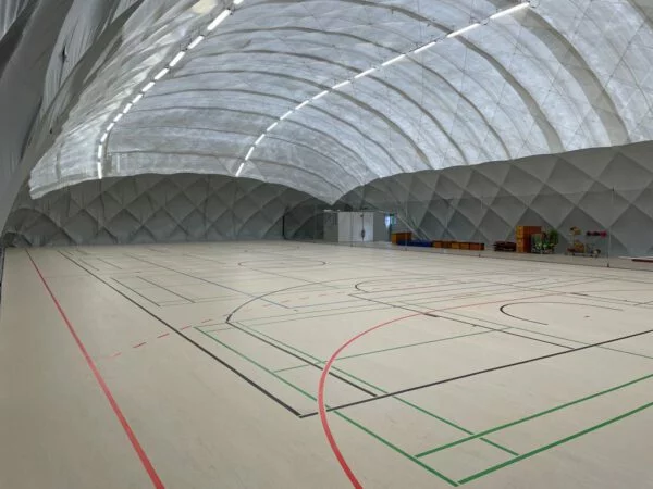 Traglufthalle als Sporthalle