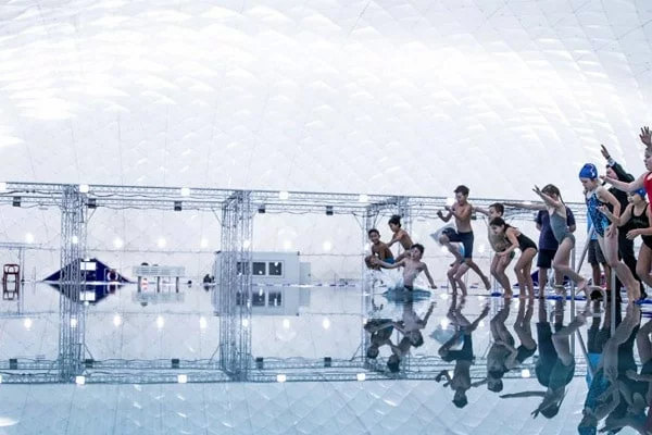 Kombibad Seestraße: So ist es in der Traglufthalle